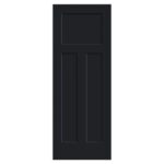 Exterior Doors - 3 Panel Black