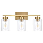 Gold Triple Vanity Light